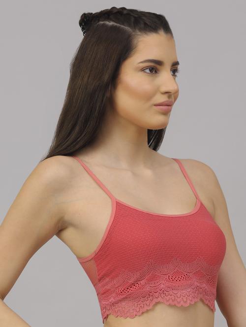 orange lace lette bra - 18248376 - Very Small Image - 1