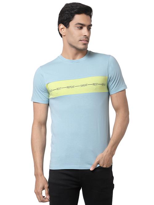 light blue printed t-shirt - 18248506 - Very Small Image - 1