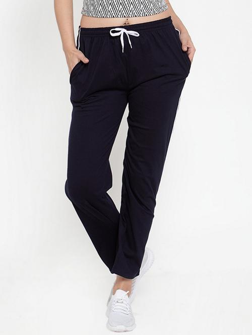 navy blue hosery solid track pant - 18249411 - Very Small Image - 1