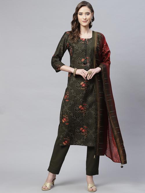 green modal kurta pant set - 18249683 - Very Small Image - 1
