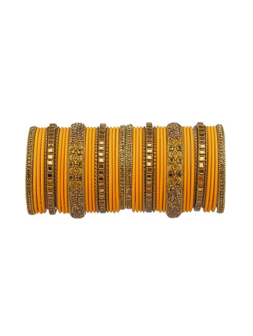 yellow metal bangle - 18249795 - Very Small Image - 1