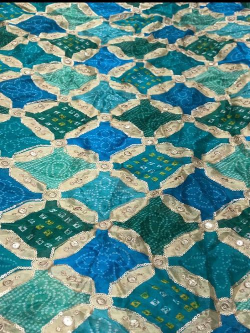 chanderi fabric multi color - 18250311 - Very Small Image - 1