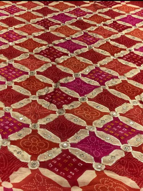 chanderi fabric multi color - 18250317 - Very Small Image - 1