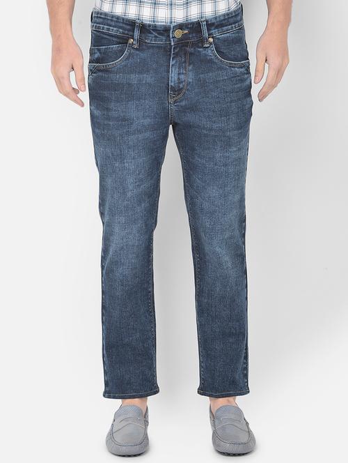 navy-blue light-washed denim jean - 18250504 - Very Small Image - 1