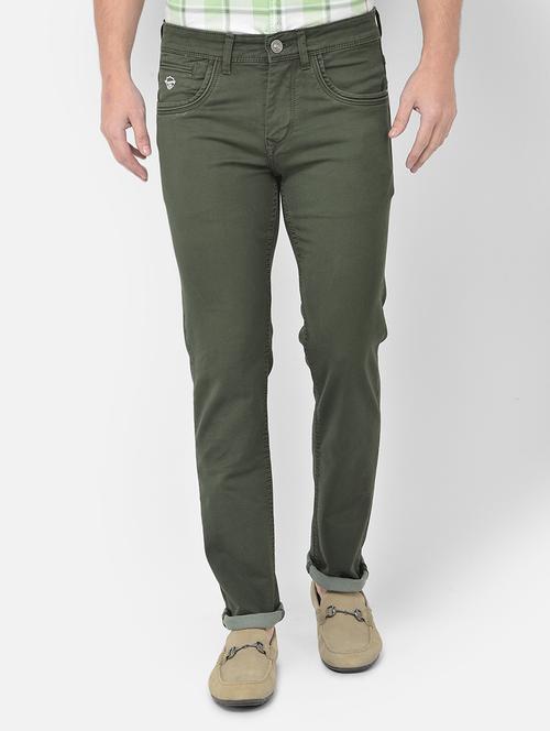 olive light-washed denim jean - 18250515 - Very Small Image - 1