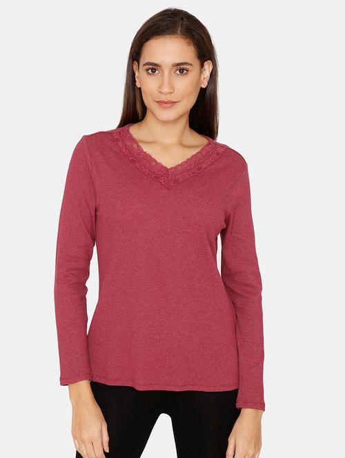 red solid regular tee - 18250817 - Very Small Image - 1