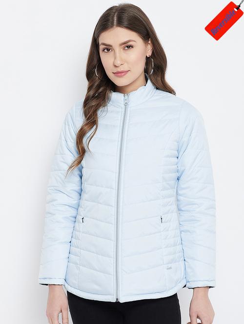 quilted & padded reversible solid jacket - 18250991 - Very Small Image - 1