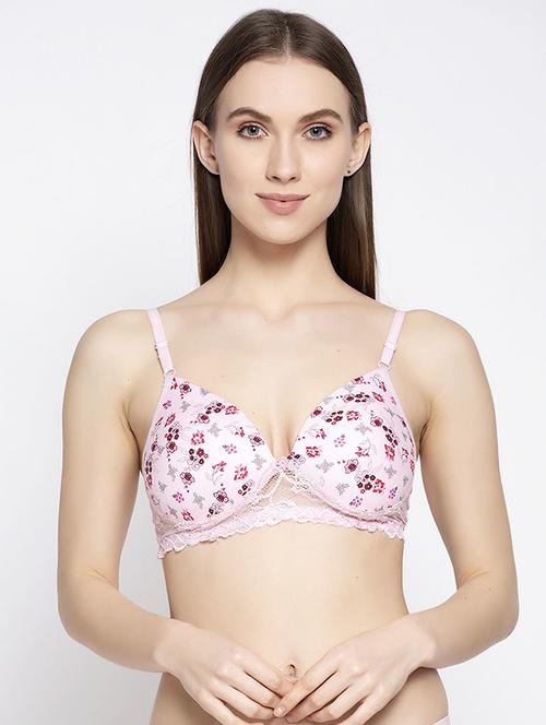 pink printed t-shirt bra - 18251009 - Very Small Image - 1