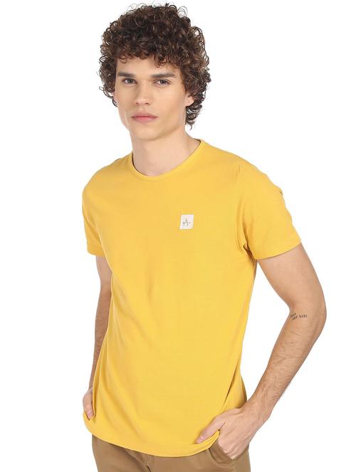 yellow solid t-shirt - 18252211 - Very Small Image - 1