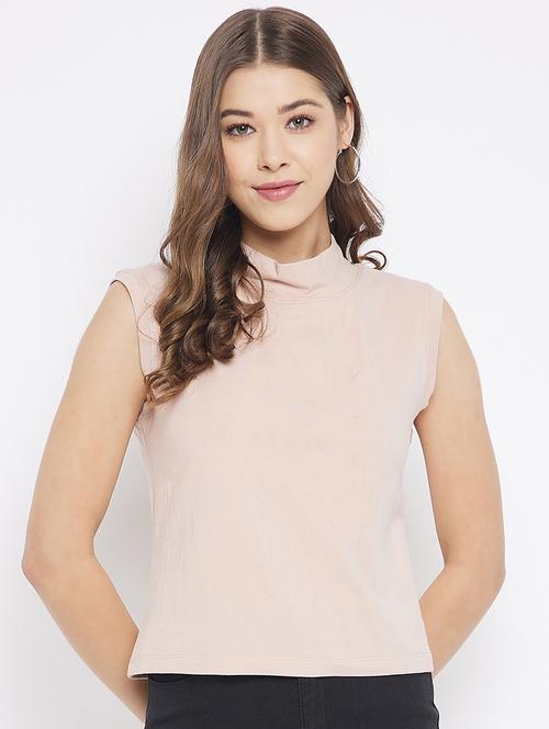 mock neck solid top - 18253473 - Very Small Image - 1