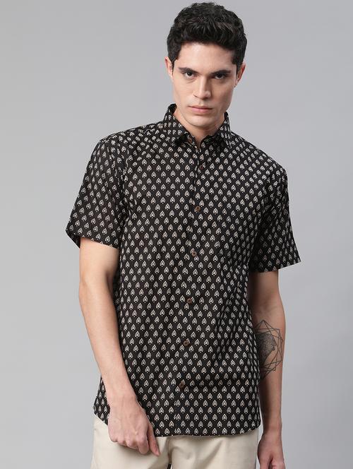 mens florals casual shirt - 18253762 - Very Small Image - 1