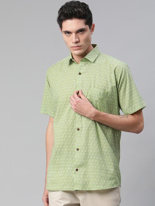 mens printed casual shirt - 18253769 - Very Small Image - 1