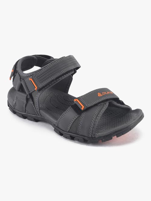 grey pu slip on floaters - 18253830 - Very Small Image - 1