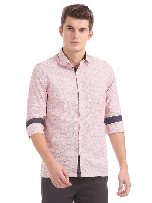 red printed casual shirt - 18254700 - Very Small Image - 1