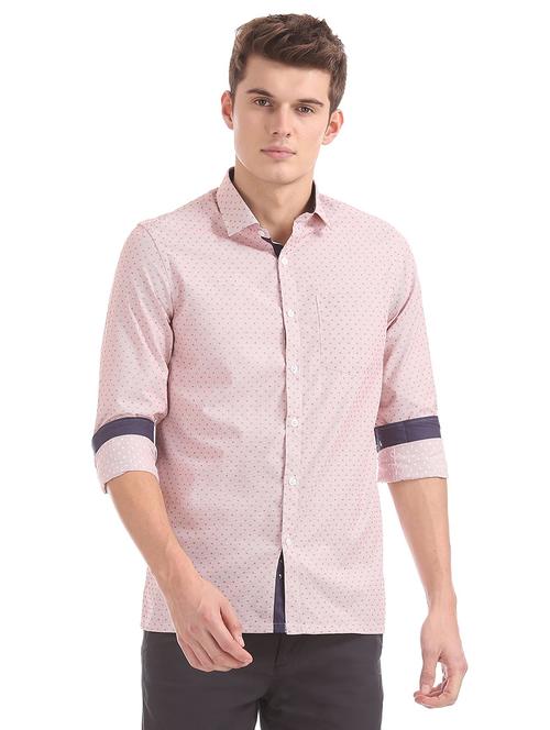 red printed casual shirt - 18254867 - Very Small Image - 1
