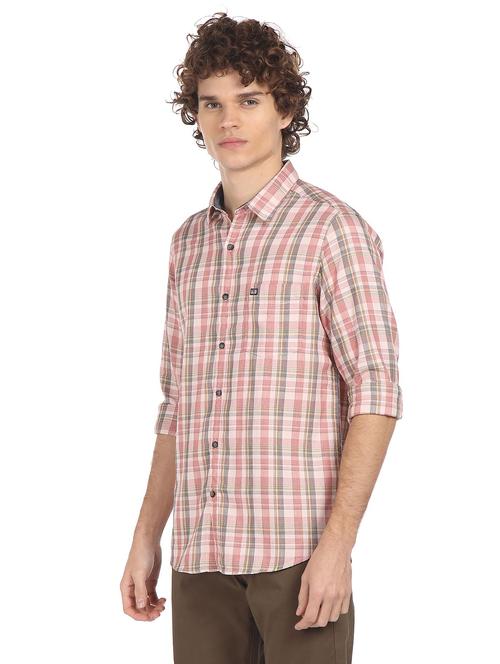 mens checks casual shirt - 18254925 - Very Small Image - 1