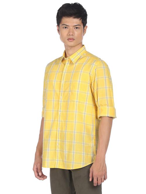 mens checks casual shirt - 18254941 - Very Small Image - 1