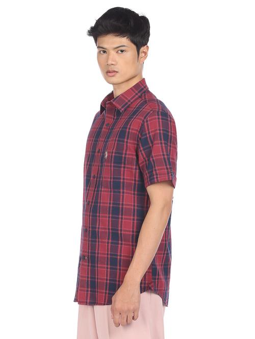 red checkered casual shirt - 18255196 - Very Small Image - 1