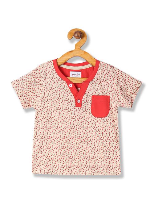 v-neck printed t-shirt - 18255447 - Very Small Image - 1