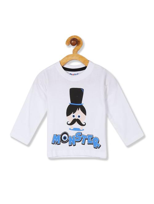 crew neck printed t-shirt - 18255500 - Very Small Image - 1