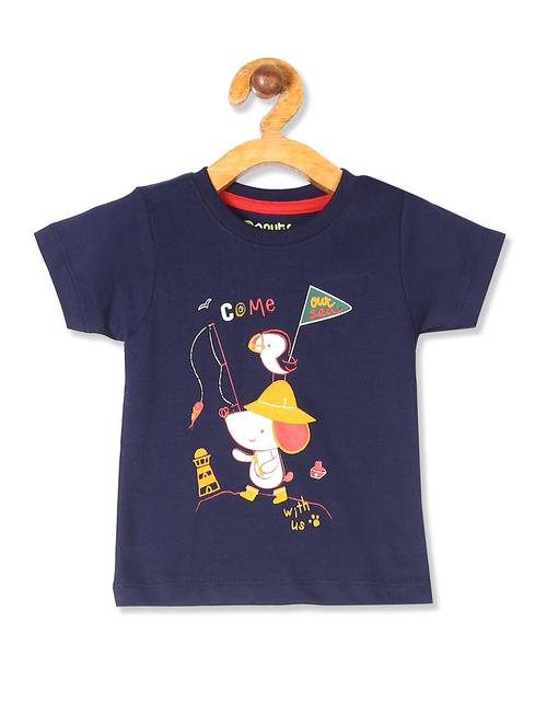 crew neck printed t-shirt - 18255527 - Very Small Image - 1