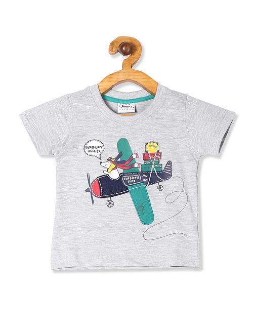 crew neck printed t-shirt - 18255540 - Very Small Image - 1