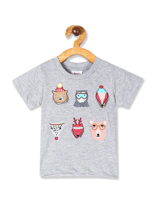 crew neck printed t-shirt - 18255544 - Very Small Image - 1