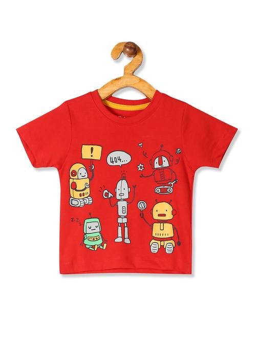 crew neck printed t-shirt - 18255577 - Very Small Image - 1