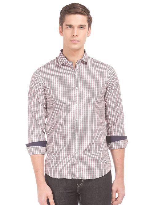 pink checkered formal shirt - 18255759 - Very Small Image - 1