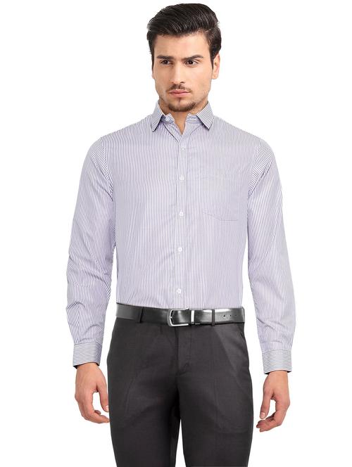 blue striped formal shirt - 18256121 - Very Small Image - 1