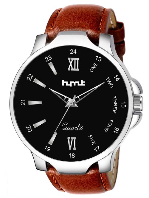 hymt hmty-5012 black dial & brown strap for boys analog watch - 18256285 - Very Small Image - 1