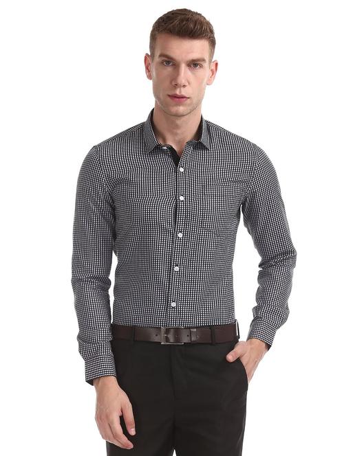 black printed formal shirt - 18256559 - Very Small Image - 1