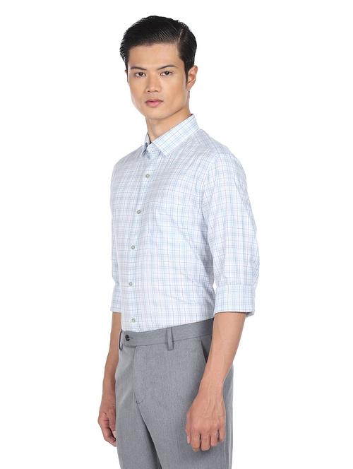 mens checks formal shirt - 18256661 - Very Small Image - 1