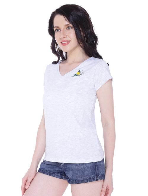 v-neck printed tee - 18257688 - Very Small Image - 1