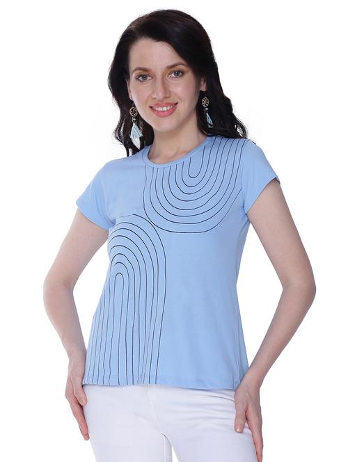 round neck printed regular tee - 18257690 - Very Small Image - 1