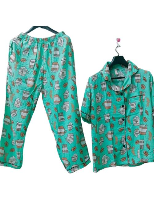 cotton printed night suit - 18257913 - Very Small Image - 1