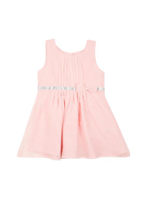 pink solid frock - 18259072 - Very Small Image - 1