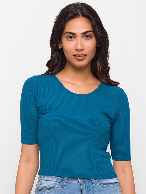 women's plain round neck t-shirt - 18259499 - Very Small Image - 1