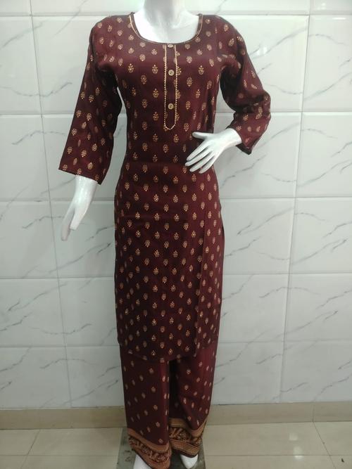 rayon kurta palazzo set - 18259705 - Very Small Image - 1