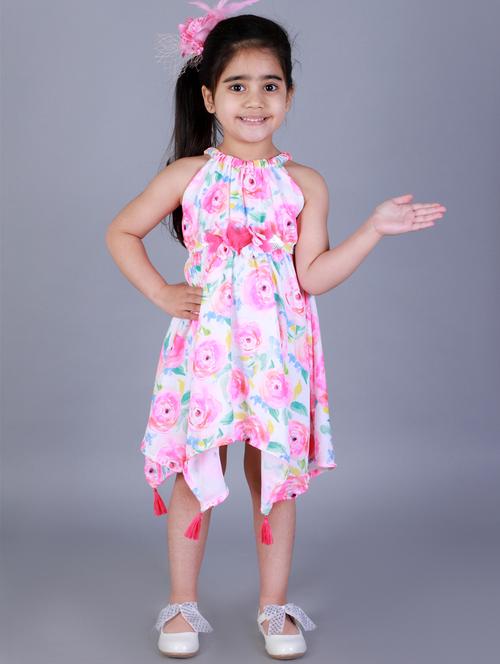 girls halter neck sleeveless frock - 18259714 - Very Small Image - 1