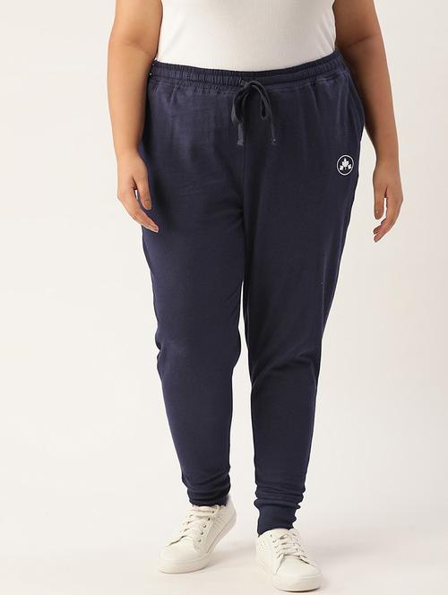 mid rise solid plus track pant - 18259849 - Very Small Image - 1