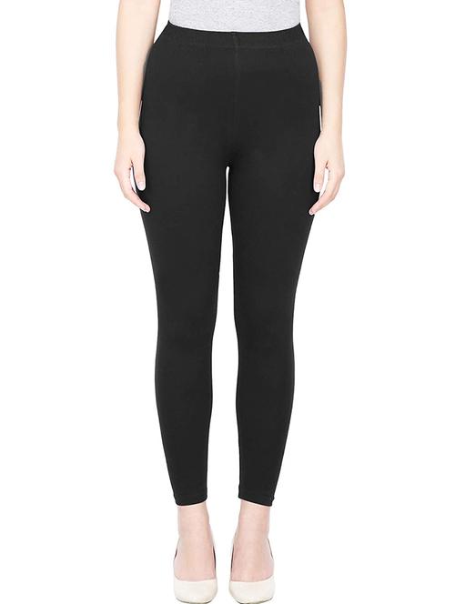 black solid ankle length legging - 18259905 - Very Small Image - 1