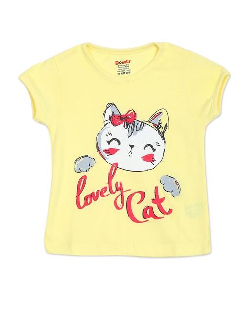round neck printed tee - 18260193 - Very Small Image - 1