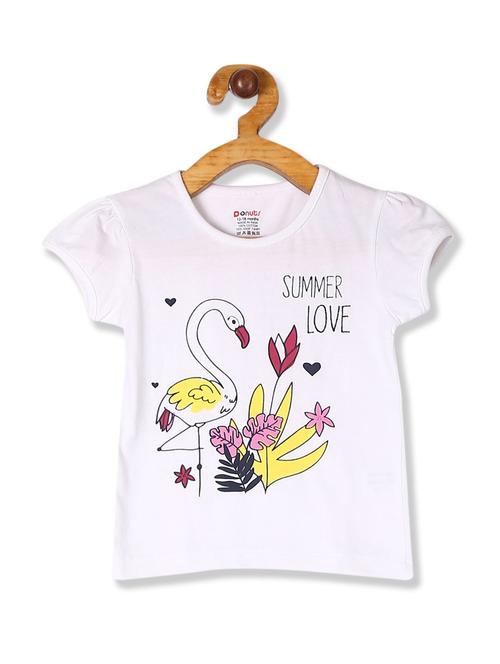 round neck printed tee - 18260352 - Very Small Image - 1