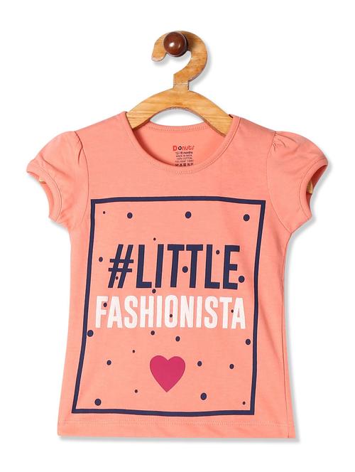 round neck printed tee - 18260357 - Very Small Image - 1