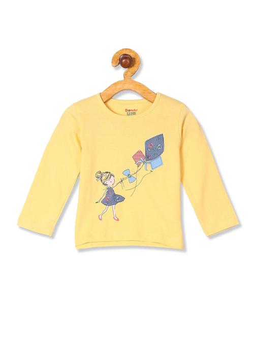 round neck printed tee - 18260384 - Very Small Image - 1