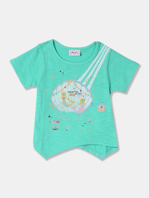 round neck printed tee - 18260399 - Very Small Image - 1