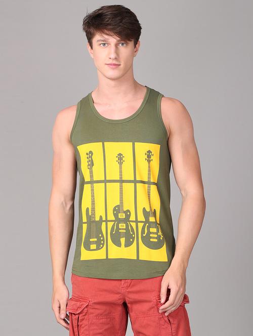 olive green olive green cotton vest - 18260669 - Very Small Image - 1
