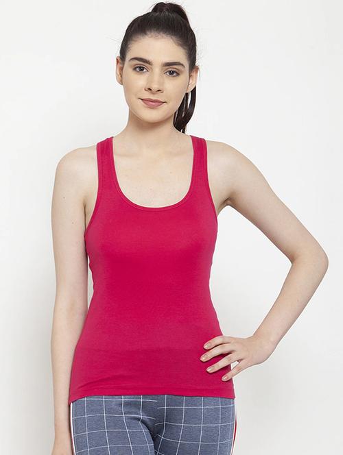 women's tank top round neck top - 18260808 - Very Small Image - 1