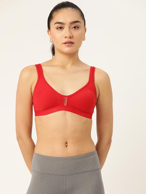 red solid sports bra - 18260837 - Very Small Image - 1